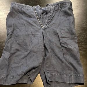 Men’s Fedeli Linen Blue shorts Size 54 ( 45 in )Drop 6